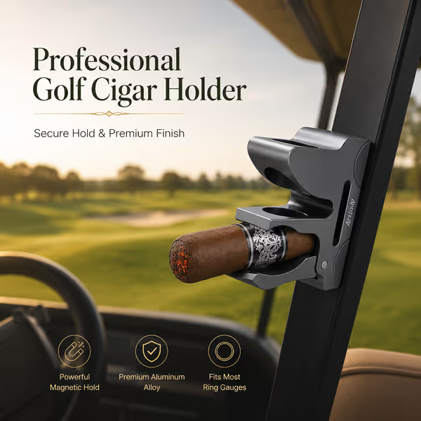Universal Magnetic Cigar Clip for Golf Cart