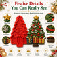 🔥 LAST DAY 49% OFF – 🎄 DIY Christmas Tree Mold & Paint Craft Kit | Reusable 3D Mold with 8 Acrylic Paints, 2 Brushes & Festive Detail Guide 🎨✨