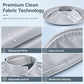 Hair Cutting Cape with Catcher – built-in groove traps clippings, no mess on clothes or floors. Waterproof, non-static, folds flat. Perfect for home trims & kids' cuts